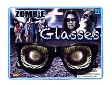 DELUXE PAIR OF ZOMBIE GLASSES ADULT HALLOWEEN COSTUME ACCESSSORY