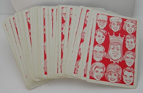Nice 1963 Humor House Kennedy Kards Playing Card Deck w/ Box 52 cards No Jokers - Picture 4 of 7