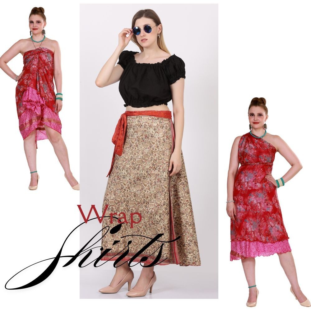 Women Plus Size Magic Wrap Skirt Dress Many Ways To Wear Wholesale