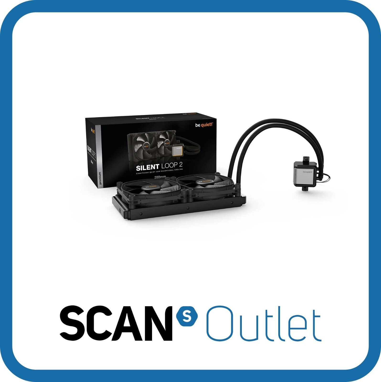 be quiet! Silent Loop 2 280mm AIO Cooler, 1700, 1200, AM4, 2066, TR4, TRX4, 1150