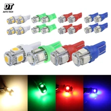 16X T10 921 Warm White Green Red Blue LED License Plate Interior SMD Light Bulbs