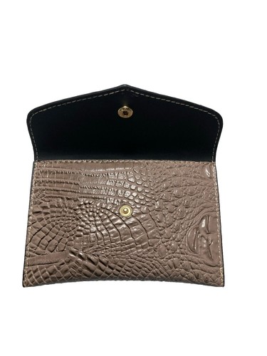 Braun/hellbraune Damen Handtasche mit 2 innen herausnehmbaren Beuteln/Foto Clutch - Bild 5 von 6