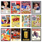 Food Packaging Retro Metal Signs/Plaques Man Cave, Novelty Gift, Kitchen 3