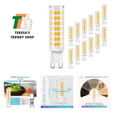 G9 LED Bulb Dimmable, 4W 40W Halogen Equivalent, 430LM Warm White 3000K 120V,...