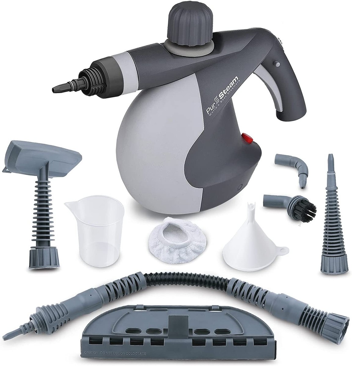 PurSteam Handheld Pressurized Steam Cleaner 9 Tools Car Leather