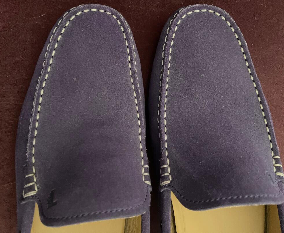 Great pre-owned Cond Tod’s Purple Suede GAMMINO Driving Shoe. Mens US Sz 9 Tod main image 2