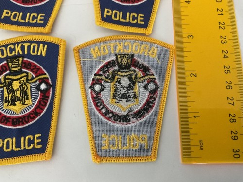 Brockton Police collectors hat patch set  Massachusetts 6 pieces hat  size - Picture 3 of 3
