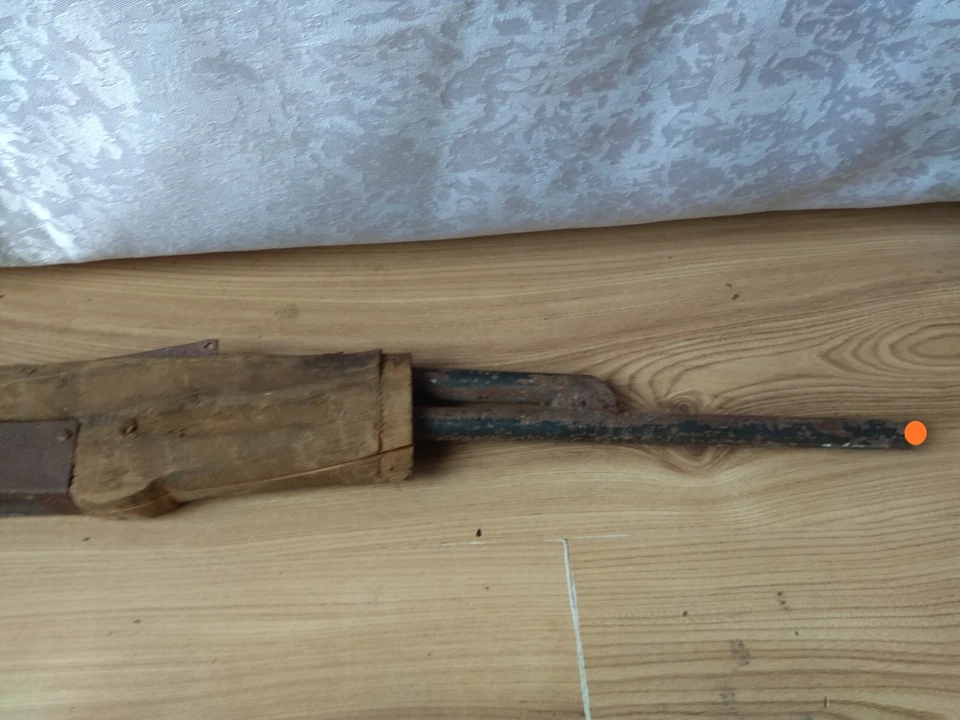 RARE antique Vintage Soviet USSR gun TOY wooden furniture Academic ak - Image 4 of 4