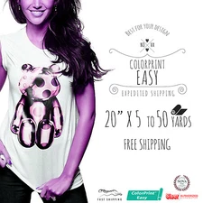 Siser Printable Heat Transfer Vinyl *COLORPRINT EASY* 20" 5, 10, 25 & 50Yards 