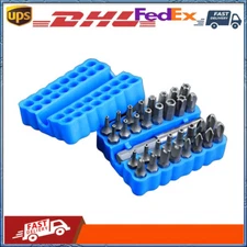 33-Piece Star Drive Torx Bit Set Hex Drill Bit Screwdriver with Tamper Proof Des