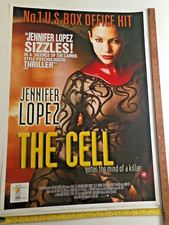THE CELL (2000) Jennifer Lopez  Movie Poster- DVD Release