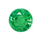 Lab Created Hydrothermal Colombian Emerald Round Faceted Loose Stones (2mm-10mm)