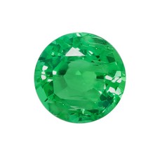 Lab Created Hydrothermal Colombian Emerald Round Faceted Loose Stones 2mm-10mm 