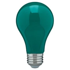 CERAMIC GREEN LED Bulb A19 Medium E26 8W 60 Watt Equivalent Damp Location Rated