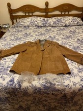 Women's Fringe Suede Jacket 3xl. Barely Worn.