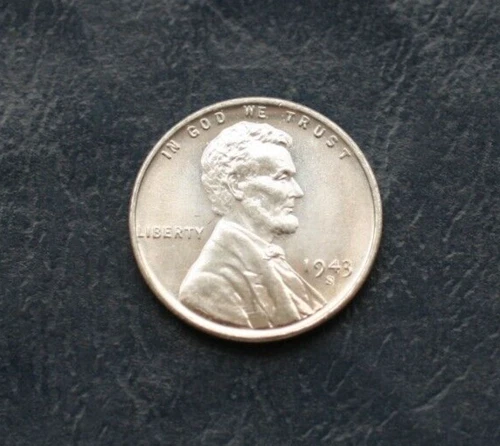 1943 S LINCOLN WHEAT STEEL CENT CHOICE GEM BU *FREE SHIPPING*