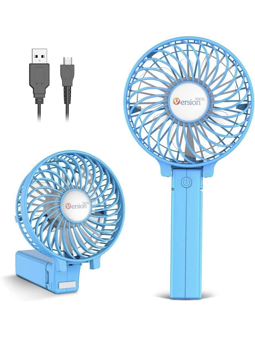 Mini Handheld Fan, Personal, Portable, USB Rechargeable Desk Fan -  VersionTech | eBay