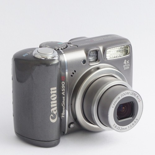 Near mint CANON PowerShot A590 IS Digital Camera Gray Japna - Picture 10 of 24