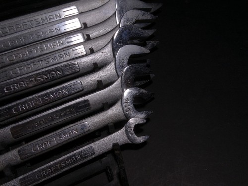 Craftsman, USA Made, 9 Piece, Double Open End Wrench Set, Inch SAE - Bild 2 von 12