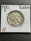 1930 S Buffalo Nickel 5c VF Very Fine Better Date Coin (Raw12488)