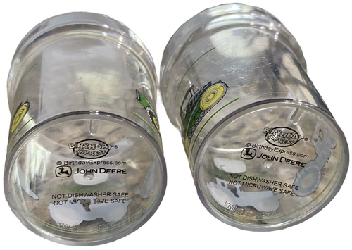 Bicchieri da succo in plastica trasparente John Deere trattore Gibson 8 oz - Foto 3 di 3