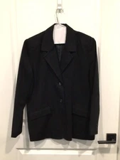NWOT uniform John Paul Richards women’s 12 black blazer fully lined long sleeve