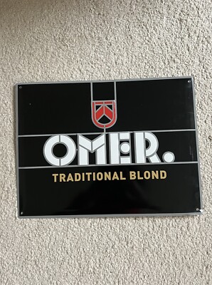 Omer belgisches Bier Blechschilds