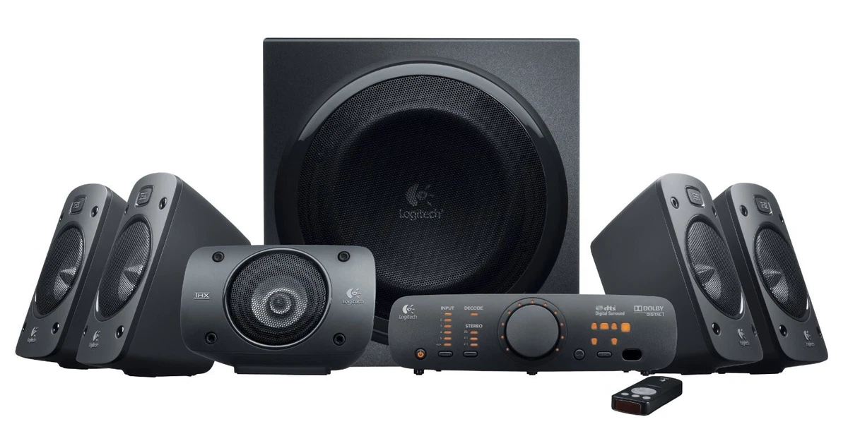 Logitech Z906 THX-Certified 5.1 Digital Sound Speaker System 980-000467