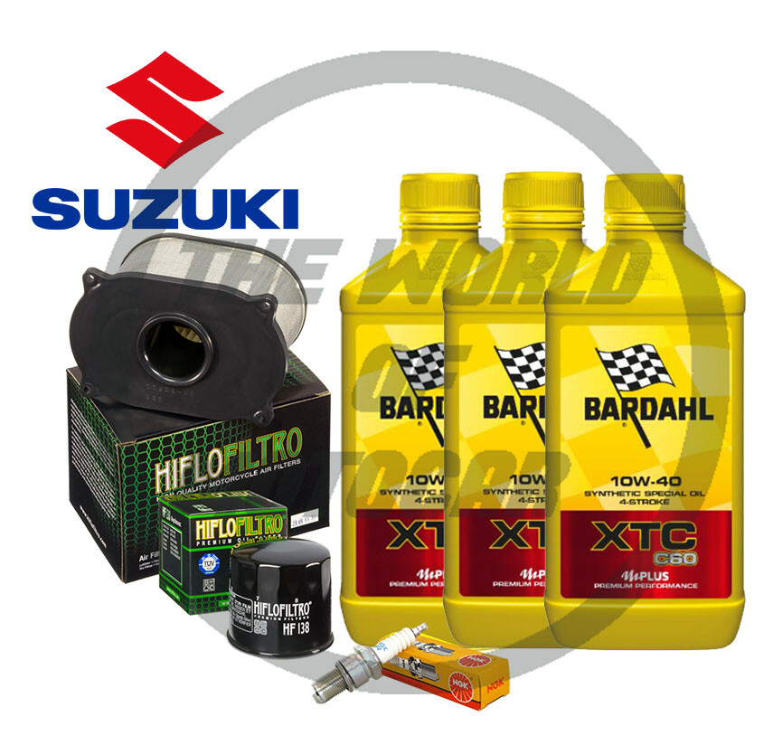 Kit/tagliando Suzuki SV/650 1999/2002 Bardahl XTC 10W40 filtro olio aria candele
