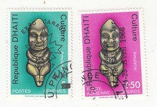 Haiti 1966. Culture. Amulet. 5c & 1.50g. Sc# 540 & C258. Expo, Haile Selassie I
