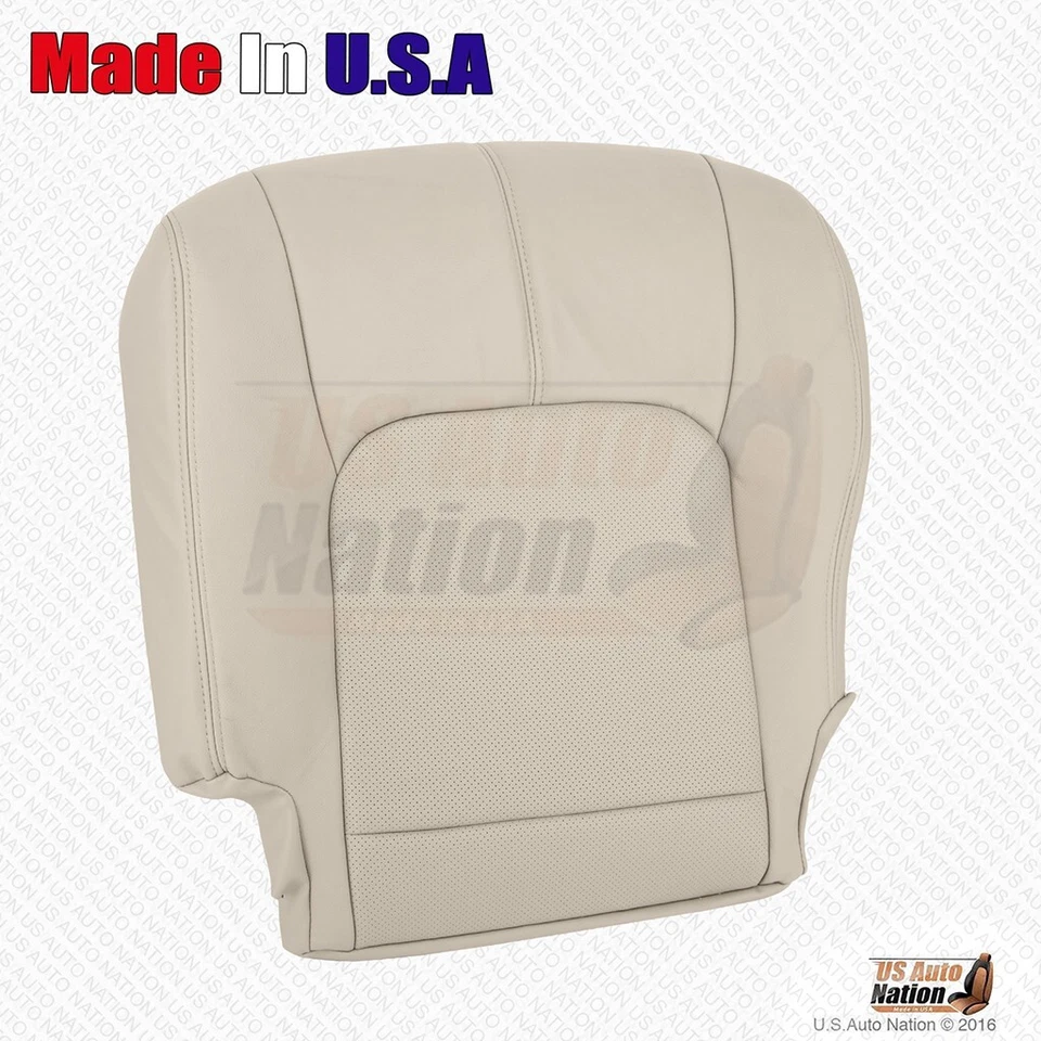 2013 2014 For Nissan Murano Front Driver Bottom Perforated Leather Cover Tan - Image 3 of 4