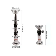 Adjustable Height Table Pedestal Base For Marine Boat RV Yacht, Aluminum Alloy