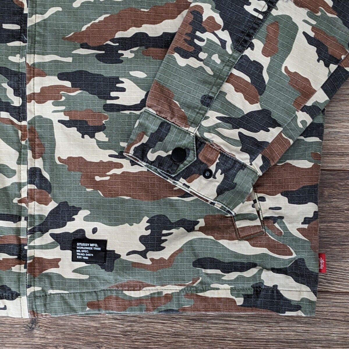 VTG Y2K Stussy Jacket Mens Camouflage Camo Ripstop Military VTG Y2K Stussy Jacket Mens Camouflage Camo Ripstop Military