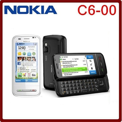 Original Nokia C6 C6-00 3G Wi-Fi GPS Bluetooth Symbian Slider Cell Phone - Afbeelding 1 van 12