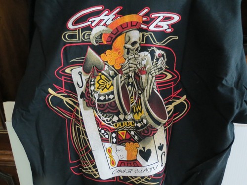 Vintage Chuck B. Design. Com T-Shirt - X-Large - Custom Paint & Airbrush - New - Picture 6 of 10