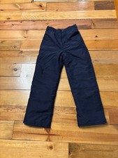 Youth Unisex Waterproof, Fleece Lined Snow/Ski Pants Black Size 10Y