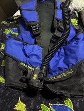 US Divers Aqua Lung Cousteau Scuba Diving Blue & Black BCD Men's Adjustable Vest
