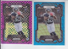2 - 2023 Prizm TYJAE SPEARS Purple Power /49 + Blue Wave /199 Titans #396