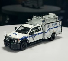 596 1:64 APA White F550 Super Duty PAPD ESU Police Model Diecast Metal Car