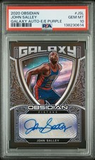 2020 PANINI OBSIDIAN GALAXY AUTOS EE PURPLE #JSL JOHN SALLEY 25/75 PSA 10 AUTO