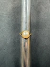 4.8g VTG LUC Sterling Silver 925 Gold Wash Pearl Ring Size 8 Jewelry Lot M