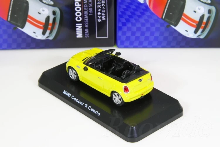 Kyosho 1/60 Mini Cooper S Cabrio Yellow *No Box* Mini Cooper Diecast Car - Image 2 of 2
