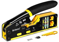 1 PC RJ45 Pass Through Ethernet Crimper Tool With Mini Cable Stripper Network