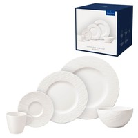 Villeroy & Boch Geschirrset Manufacture Rock Blanc 20-Teilig
