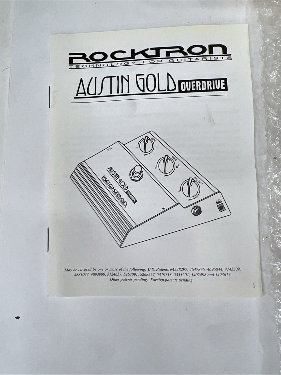 Rocktron Austin Gold Overdrive Guitar Effect Pedal NOS in Box | eBay