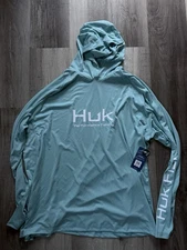 HUK Men's Pursuit Vented Long Sleeve Hoodie, Fishing Shirt with Hood XXXL NWT