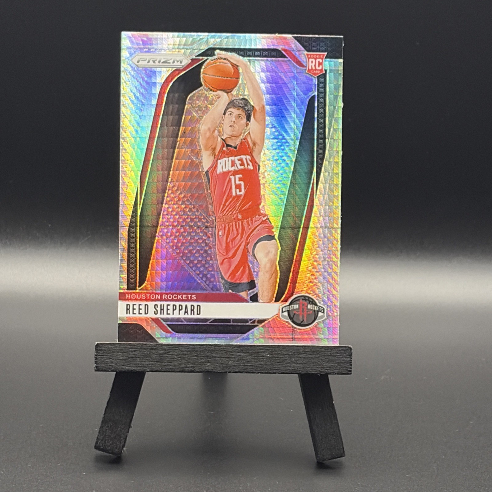 Reed Sheppard ROOKIE CARD RC 2024-25 Panini Prizm #268 HYPER SILVER PRIZM