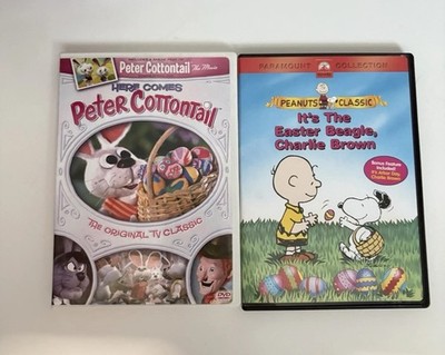 Easter DVD Lot Peter Cottontail + Easter Beagle Charlie Brown Peanuts Bundle