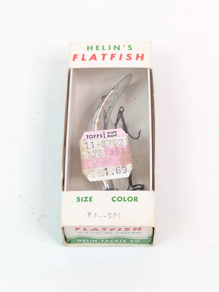 Helin Flatfish X4 Silver 3 Gang Hooking 3 Trebles 2.5" OAL X4 SPL USA — 第 2/4 张图片