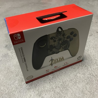 Nintendo Switch PowerA Wired Controller Zelda Breath of the Wild Link NEU OVP